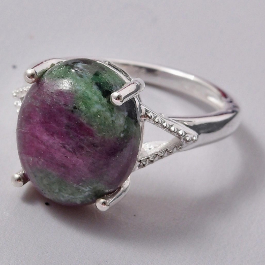 Ruby Zoisite Ladies Ring
